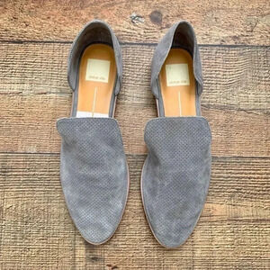 DOLCE VITA GREY CODY PERFORATED FLAT- SIZE‎ 9.5,